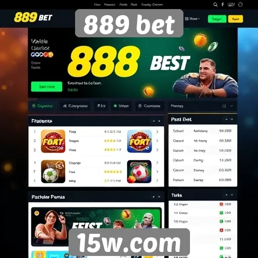 Interface do usuário do site 889 bet avaliada